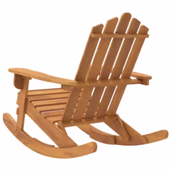 vidaXL Adirondack Rocking Chair Garden Chair Deck Chair Solid Wood Acacia - Additional view 4