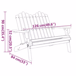 VidaXL 360038 outdoor bench Acacia wood - Additional view 8