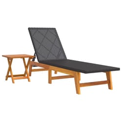 VidaXL 319727 outdoor chair Lounge Acacia wood Black, Brown