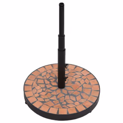 vidaXL Parasol Base 12 kg Outdoor Patio Umbrella Holder Garden Parasol Holder - terracotta, round