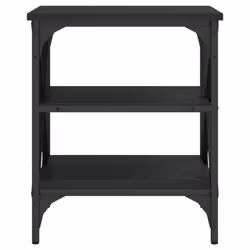 vidaXL 1/2x TV Cabinet Engineered Wood TV Console Unit Multi Colours/Sizes - black, 40 x 42 x 50 cm/ 2 pcs - Additional view 5