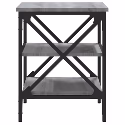 vidaXL 1/2x TV Cabinet Engineered Wood TV Console Unit Multi Colours/Sizes - grey sonoma, 40 x 42 x 50 cm/ 2 pcs - Additional view 6