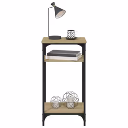 vidaXL Side Table Engineered Wood Desk Multi Colours 35x30x60 cm/40x30x75 cm - sonoma oak - Additional view 4