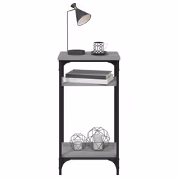 vidaXL Side Table Engineered Wood Desk Multi Colours 35x30x60 cm/40x30x75 cm - grey sonoma - Additional view 4