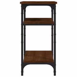 vidaXL Side Table Engineered Wood Desk Multi Colours 35x30x60 cm/40x30x75 cm - brown oak, 35 x 30 x 60 cm - Additional view 5