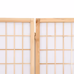 vidaXL Folding 6-Panel Room Divider Japanese Style Shoji Multi Colours/Sizes - brown, 200 x 170 cm - Additional view 5