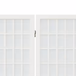 vidaXL Folding 6-Panel Room Divider Japanese Style Shoji Multi Colours/Sizes - white, 120 x 170 cm - Additional view 4