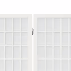 vidaXL Folding 6-Panel Room Divider Japanese Style Shoji Multi Colours/Sizes - white, 200 x 170 cm - Additional view 4