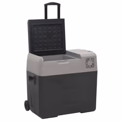 vidaXL Cool Box with Wheel and Handle Cooler Box 25 L Black and Grey PP and PE - 30 L - Additional view 4