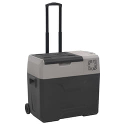 vidaXL Cool Box with Wheel and Handle Cooler Box 25 L Black and Grey PP and PE - 40 L