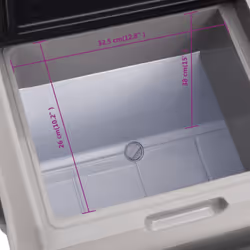 vidaXL Cool Box with Wheel and Handle Cooler Box 25 L Black and Grey PP and PE - 40 L - Additional view 10