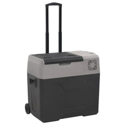 vidaXL Cool Box with Wheel and Handle Cooler Box 25 L Black and Grey PP and PE - 50 L