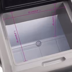 vidaXL Cool Box with Wheel and Handle Cooler Box 25 L Black and Grey PP and PE - 50 L - Additional view 10
