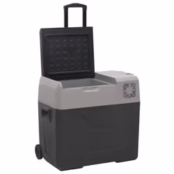vidaXL Cool Box with Wheel and Handle Cooler Box 25 L Black and Grey PP and PE - 50 L - Additional view 4