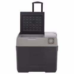 vidaXL Cool Box with Wheel and Handle Cooler Box 25 L Black and Grey PP and PE - 50 L - Additional view 5