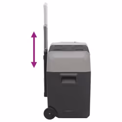 vidaXL Cool Box with Wheel and Handle Cooler Box 25 L Black and Grey PP and PE - 50 L - Additional view 6