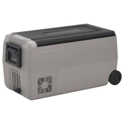 vidaXL Cool Box with Wheel and Handle Cooler Box 25 L Black and Grey PP and PE - 36 l