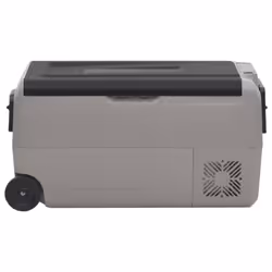 vidaXL Cool Box with Wheel and Handle Cooler Box 25 L Black and Grey PP and PE - 36 l