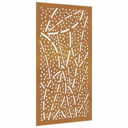 vidaXL Garden Wall Decoration Wall Art Wall Decor Corten Steel Leaf Design