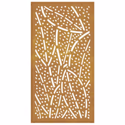 vidaXL Garden Wall Decoration Wall Art Wall Decor Corten Steel Leaf Design - Additional view 4
