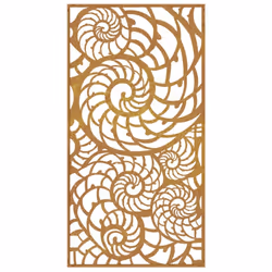 vidaXL Garden Wall Decoration Wall Art Wall Decor Corten Steel Shell Design - Additional view 5
