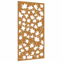 vidaXL Garden Wall Decoration Wall Art Decor Corten Steel Maple Leaf Design - Additional view 5