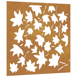 vidaXL Garden Wall Decoration Wall Art Decor Corten Steel Maple Leaf Design