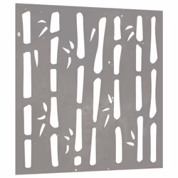 vidaXL Garden Wall Decoration Wall Art Wall Decor Corten Steel Bamboo Design