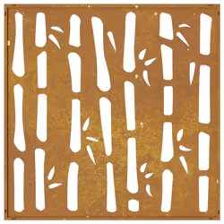 vidaXL Garden Wall Decoration Wall Art Wall Decor Corten Steel Bamboo Design - Additional view 5