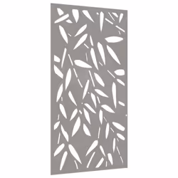 vidaXL Garden Wall Decoration Wall Art Decor Corten Steel Bamboo Leaf Design - Additional view 5