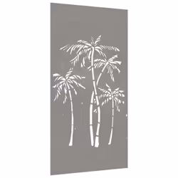 vidaXL Garden Wall Decoration Wall Art Decor Corten Steel Palm Tree Design - Additional view 6