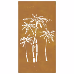 vidaXL Garden Wall Decoration Wall Art Decor Corten Steel Palm Tree Design - Additional view 7