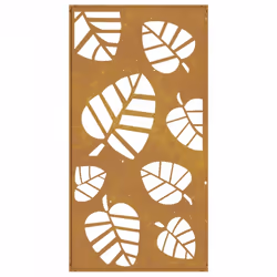 vidaXL Garden Wall Decoration Wall Art Wall Decor Corten Steel Leaf Design