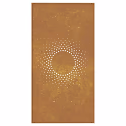 vidaXL Garden Wall Decoration Wall Art Wall Decor Corten Steel Sun Design - Additional view 6