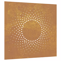 vidaXL Garden Wall Decoration Wall Art Wall Decor Corten Steel Sun Design