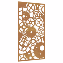vidaXL Garden Wall Decoration Wall Art Decor Corten Steel Gear Wheel Design - Additional view 4