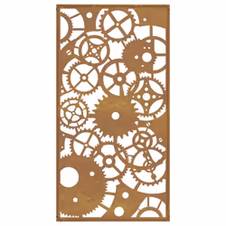 vidaXL Garden Wall Decoration Wall Art Decor Corten Steel Gear Wheel Design - Additional view 5