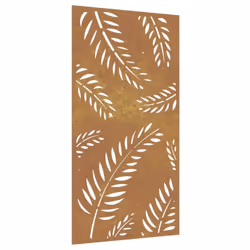 vidaXL Garden Wall Decoration Wall Art Wall Decor Corten Steel Leaf Design