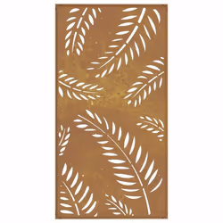 vidaXL Garden Wall Decoration Wall Art Wall Decor Corten Steel Leaf Design