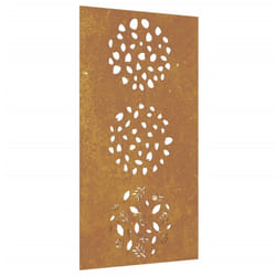 vidaXL Garden Wall Decoration Wall Art Wall Decor Corten Steel Leaf Design
