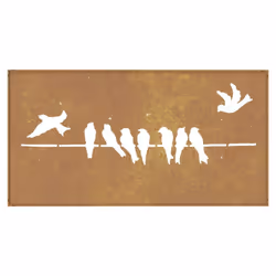 vidaXL Garden Wall Decoration Wall Art Wall Decor Corten Steel Bird Design - Additional view 4