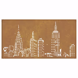 vidaXL Garden Wall Decoration Wall Art Wall Decor Corten Steel Skyline Design - Additional view 5