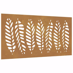 vidaXL Garden Wall Decoration Wall Art Wall Decor Corten Steel Leaf Design