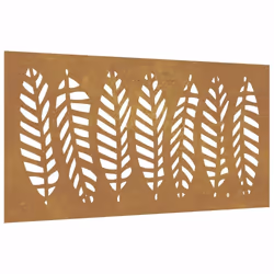 vidaXL Garden Wall Decoration Wall Art Wall Decor Corten Steel Leaf Design - Additional view 5