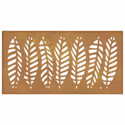 vidaXL Garden Wall Decoration Wall Art Wall Decor Corten Steel Leaf Design - Additional view 6