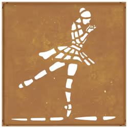 vidaXL Garden Wall Decoration Wall Art Decor Corten Steel Ballet Dancer Design - Additional view 5