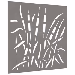 vidaXL Garden Wall Decoration Wall Art Wall Decor Corten Steel Grass Design - Additional view 7
