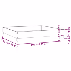 vidaXL Garden Raised Bed Outdoor Planter Flower Box Planter Pot Corten Steel - Additional view 6