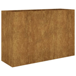 vidaXL Planter Garden Raised Bed Plant Pot Flower Box Flower Pot Corten Steel - 120 x 40 x 80 cm