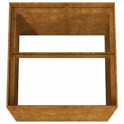 vidaXL Planter Garden Raised Bed Plant Pot Flower Box Flower Pot Corten Steel - 80 x 80 x 80 cm - Additional view 4